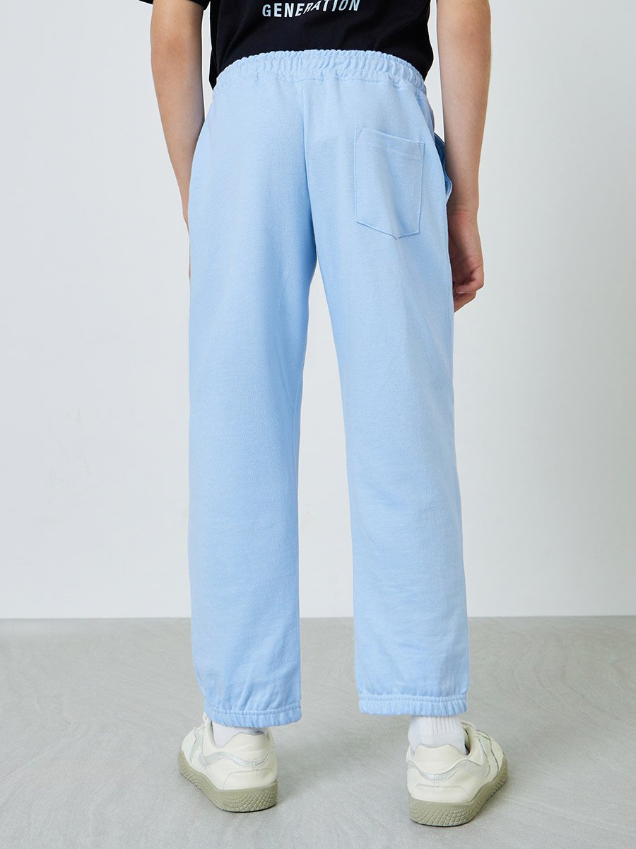 Teen Boys Text Print Cuffed Joggers
