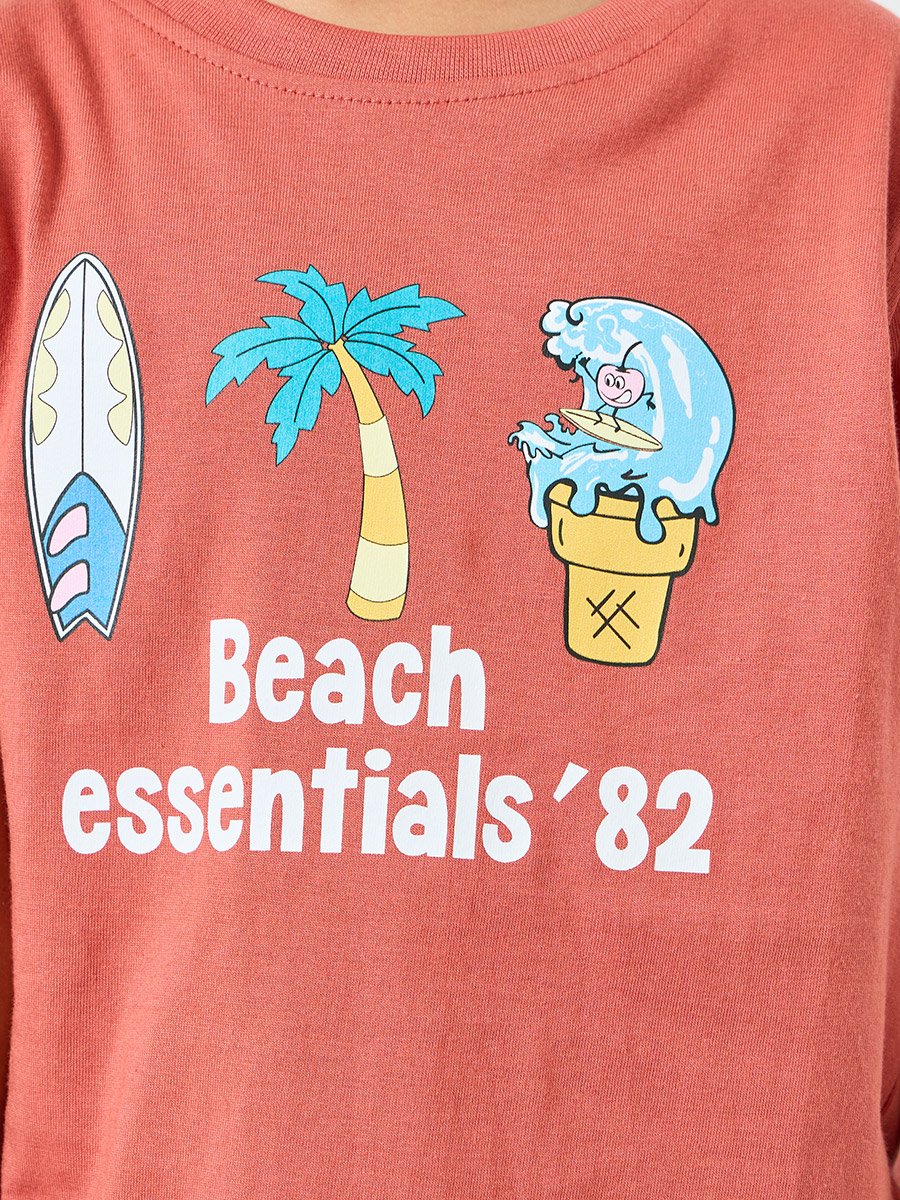 Boys Graphic Print Cotton T-Shirt
