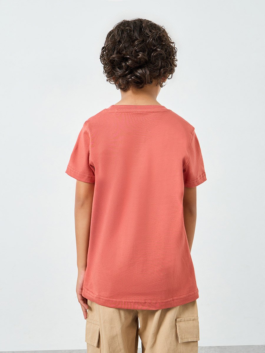 Boys Graphic Print Cotton T-Shirt