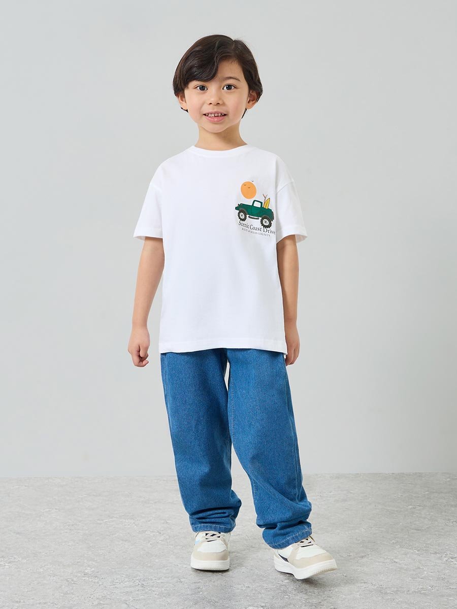 Kids Graphic Print Oversized T-Shirt and Joggers Set
