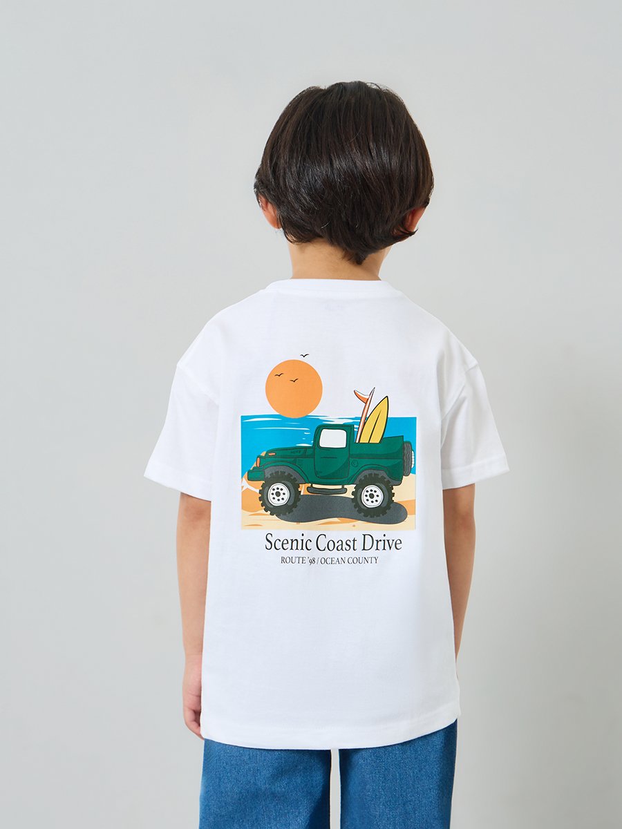 Kids Graphic Print Oversized T-Shirt and Joggers Set