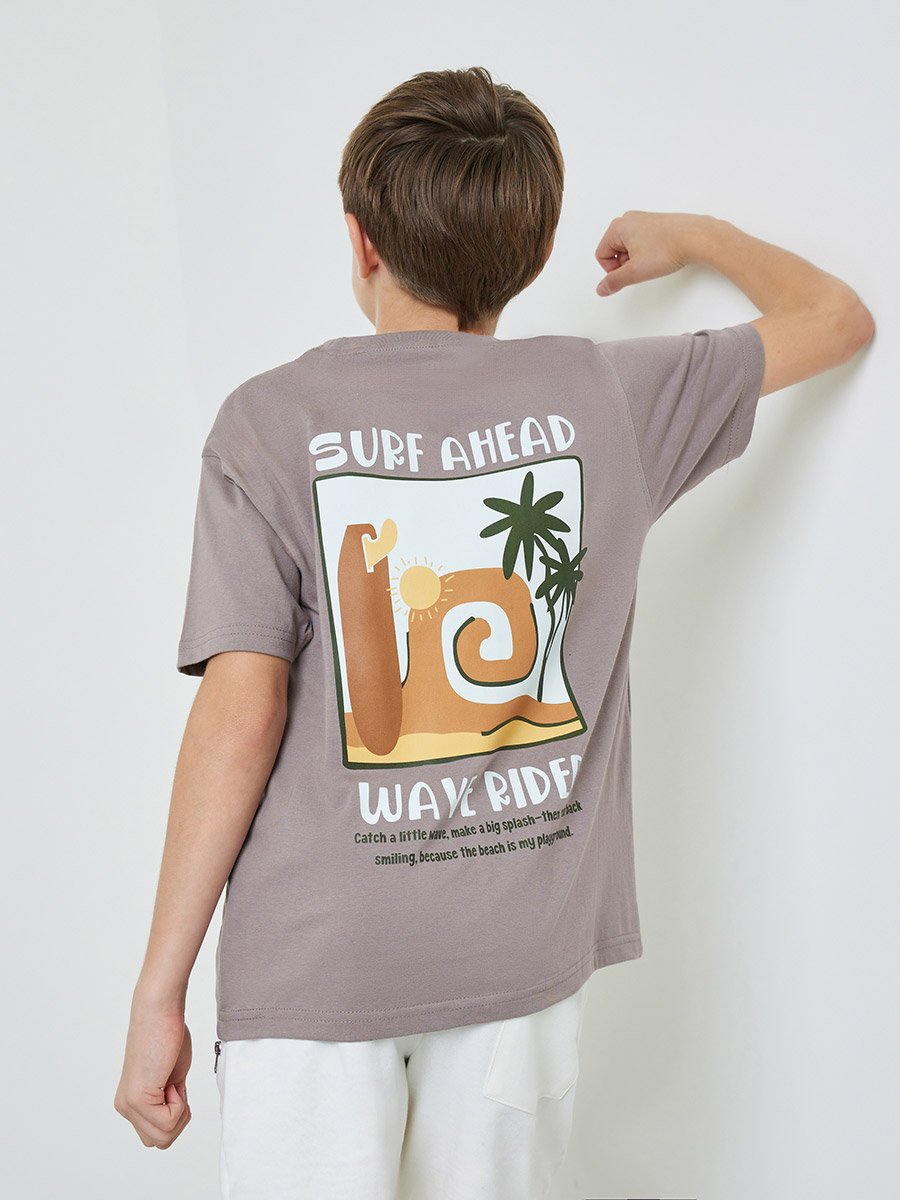 Kids Graphic Print Oversized T-Shirt and Shorts Set