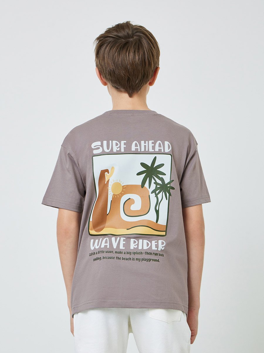 Kids Graphic Print Oversized T-Shirt and Shorts Set