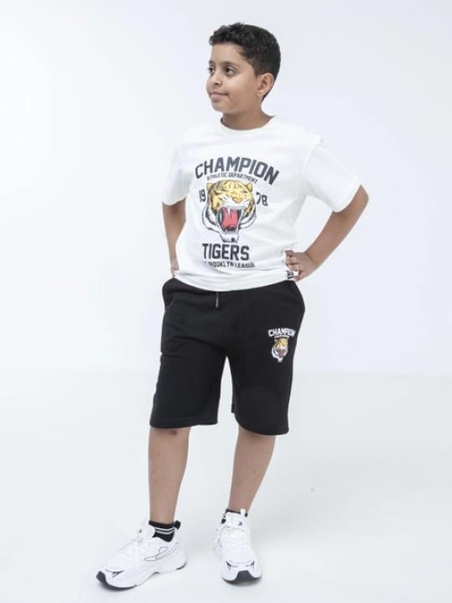 Teen Boys Champion Print T-Shirt and Shorts Set