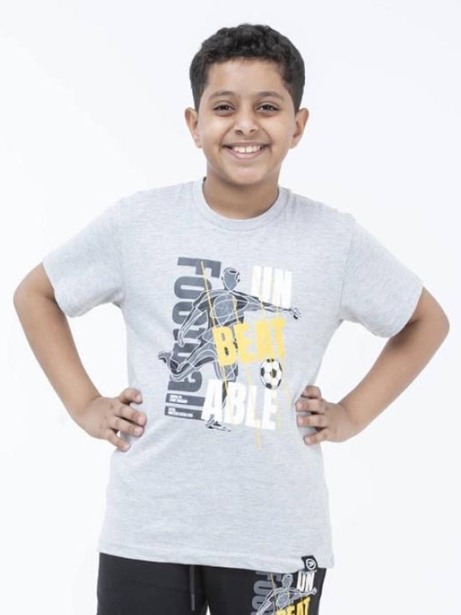 Teen Boys Football Print T-Shirt and Shorts Set