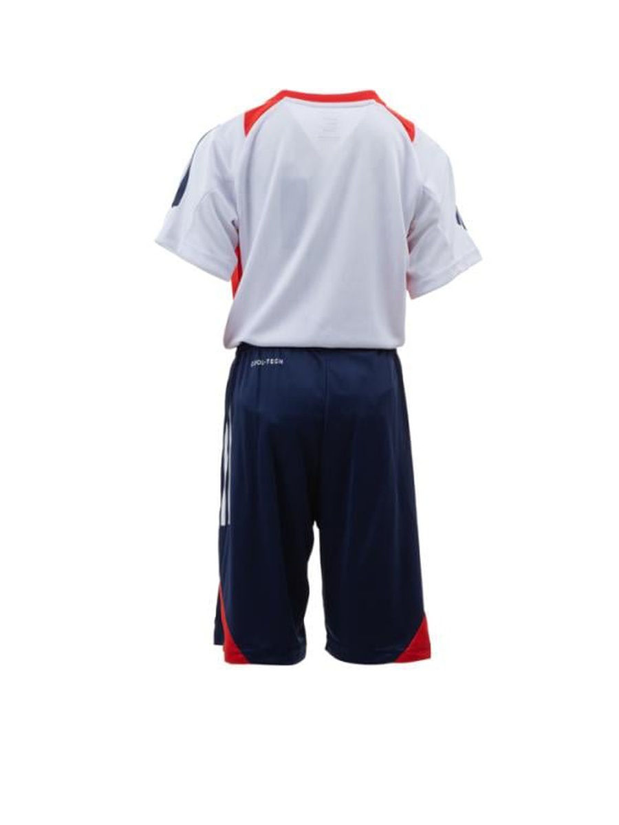 Teen Boys Stripe Panel T-Shirt and Shorts Training Set