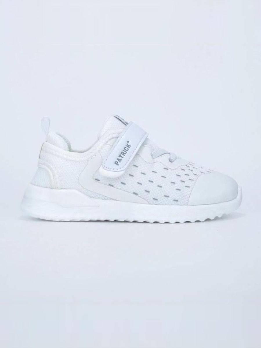 White Hook and Loop Lifestyle Shoes