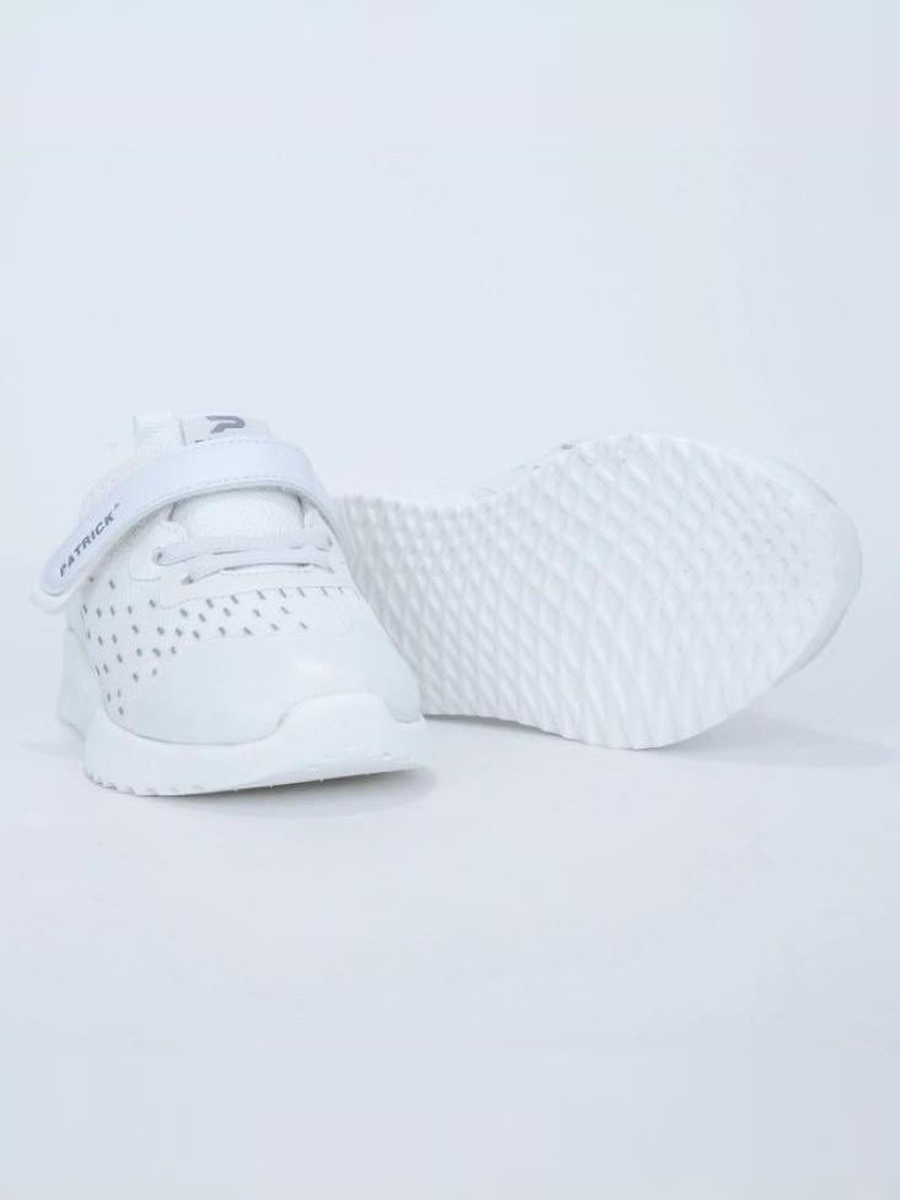 White Hook and Loop Lifestyle Shoes