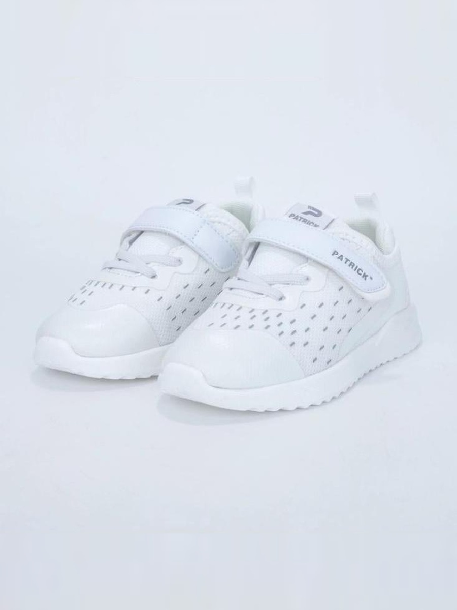 White Hook and Loop Lifestyle Shoes