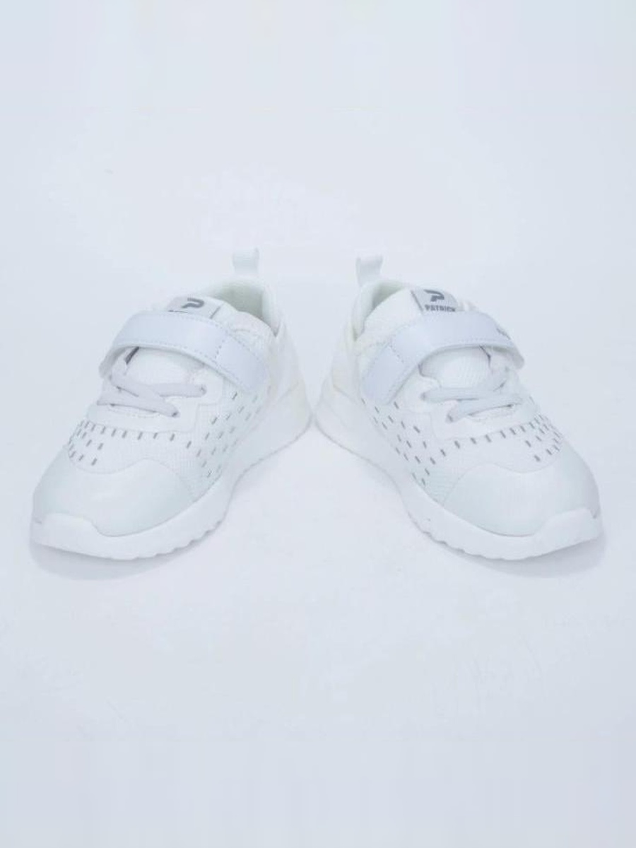 White Hook and Loop Lifestyle Shoes