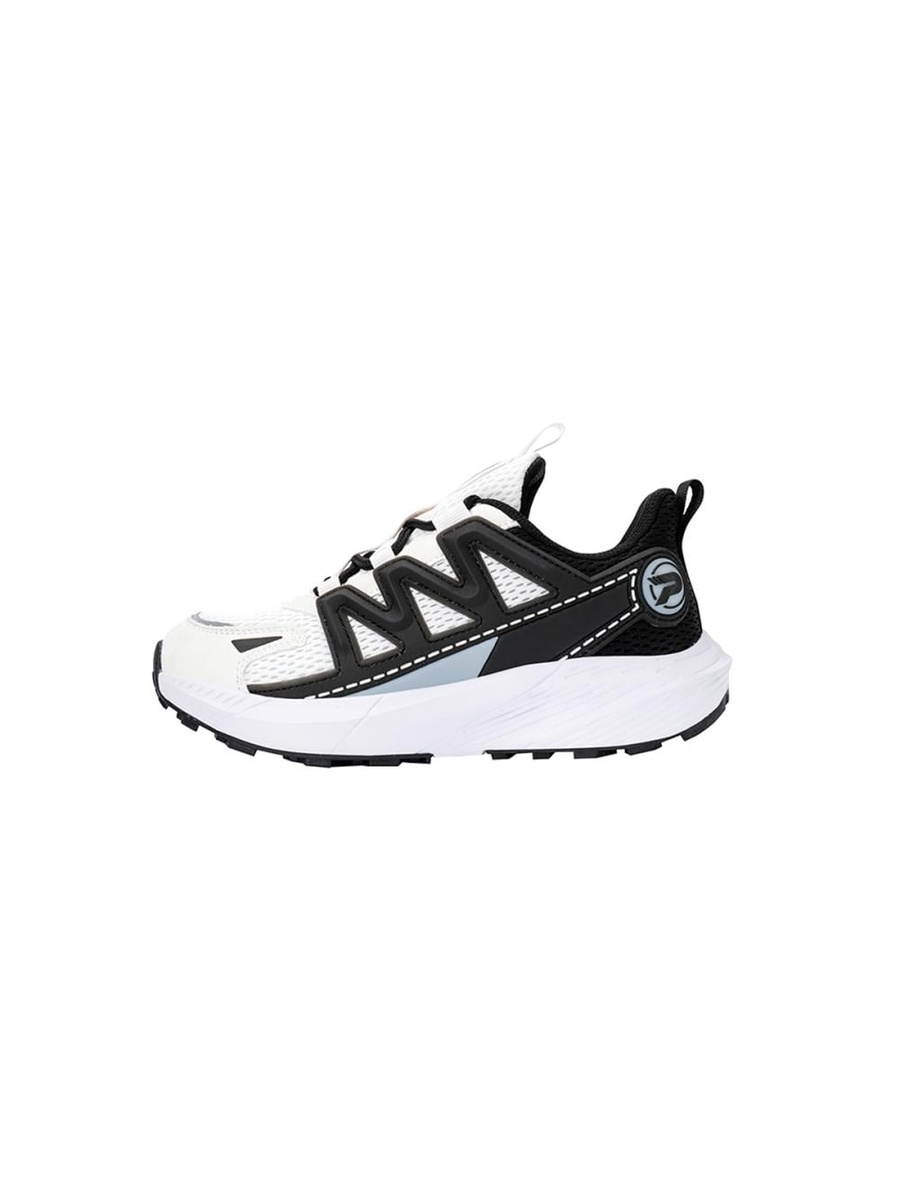 White Textured Lace Up Shoes