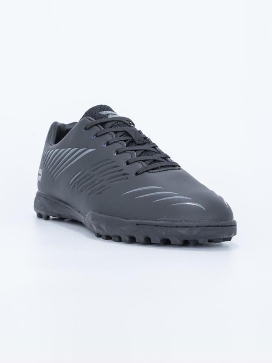 Black Striped Lace Up Turf Shoes