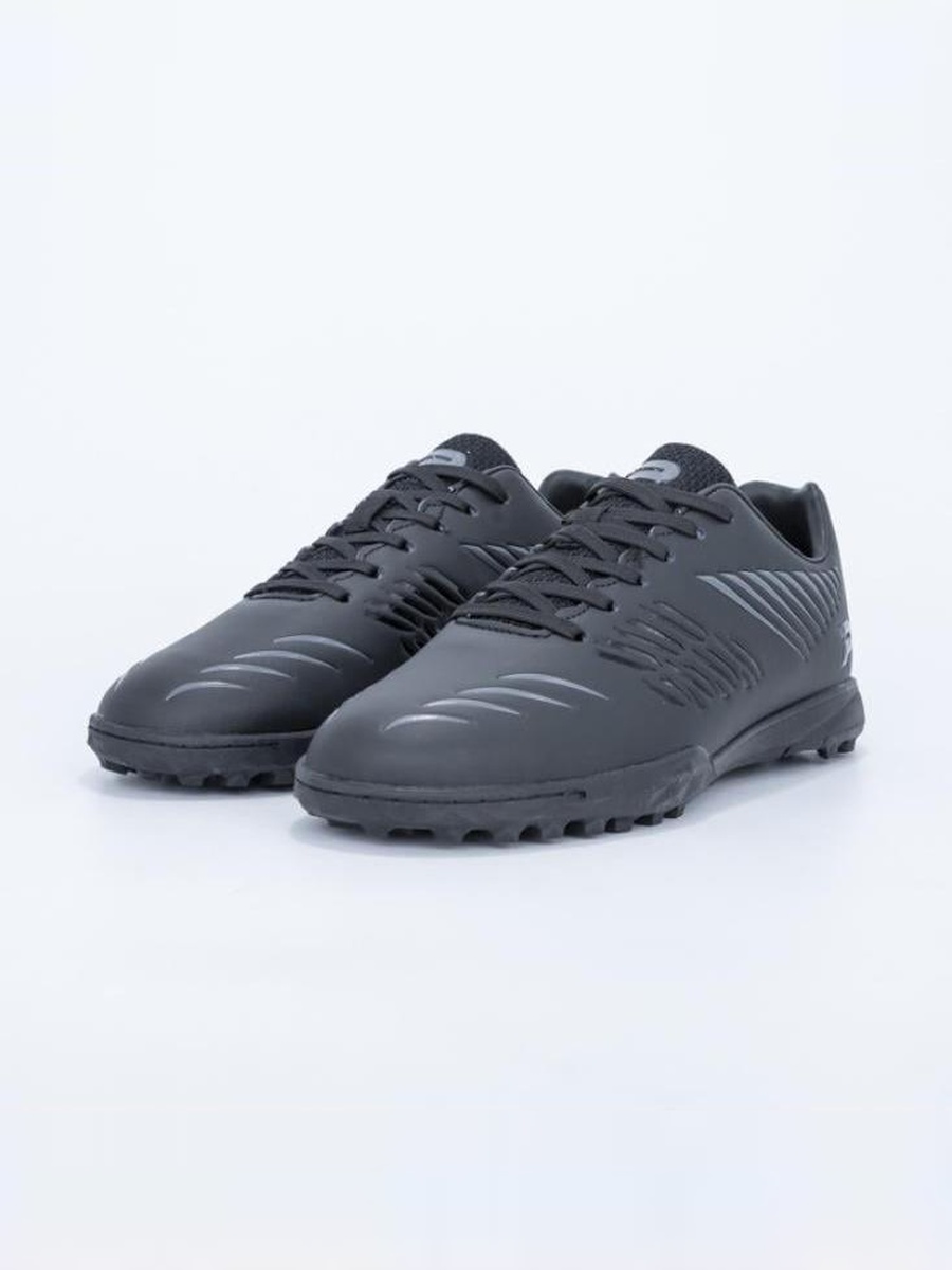 Black Striped Lace Up Turf Shoes