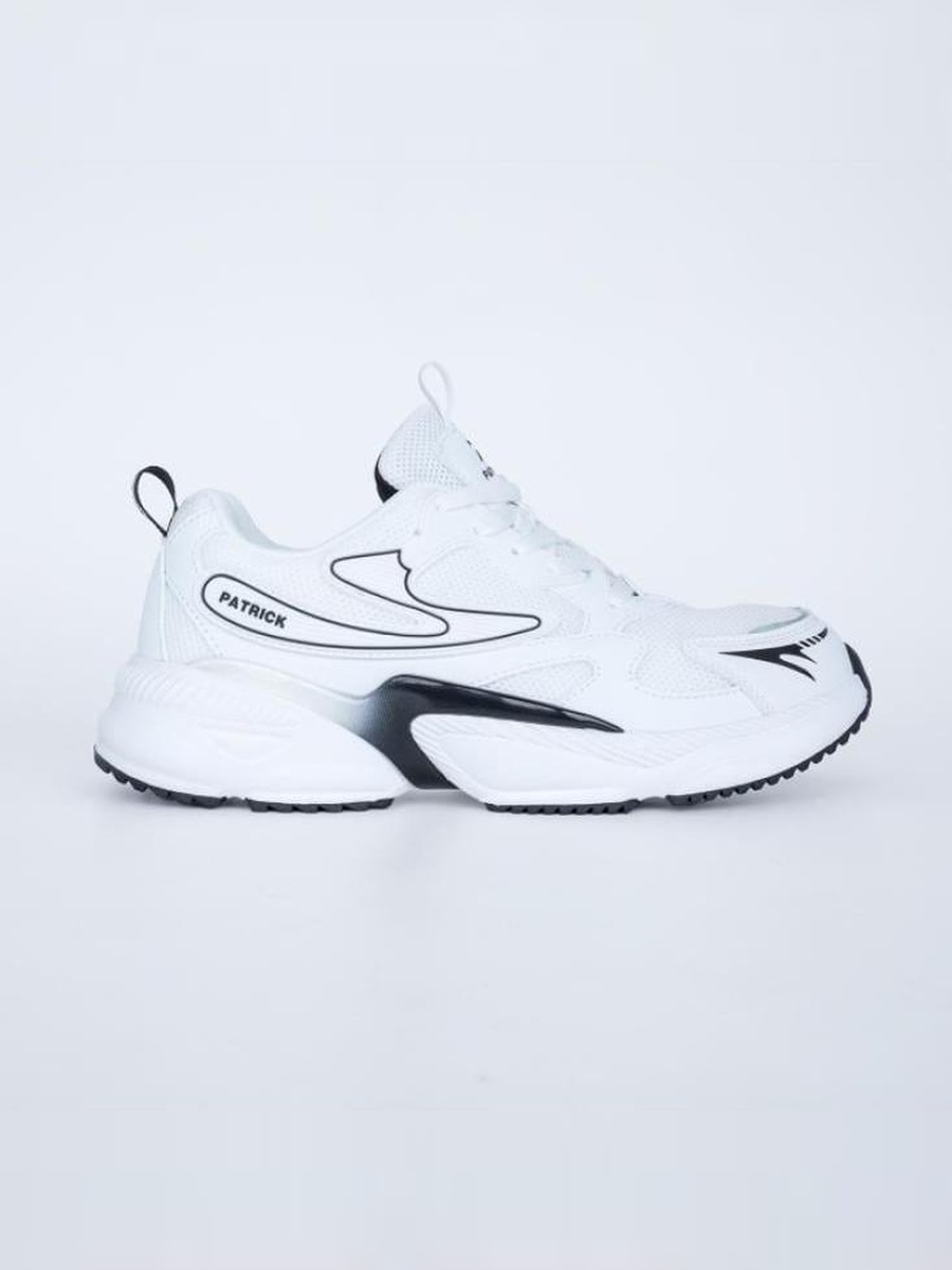 White Logo Lace-Up Lifestyle Shoes