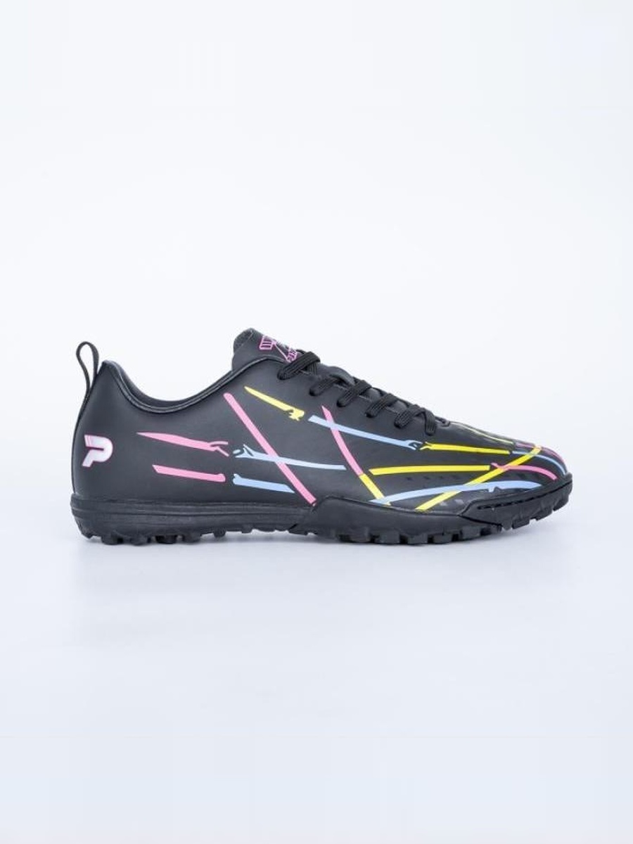 Black Striped Print Turf Shoes