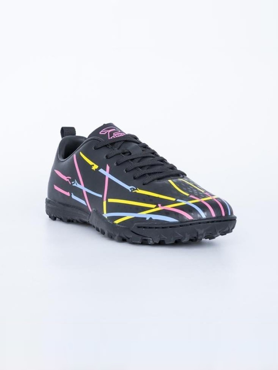 Black Striped Print Turf Shoes
