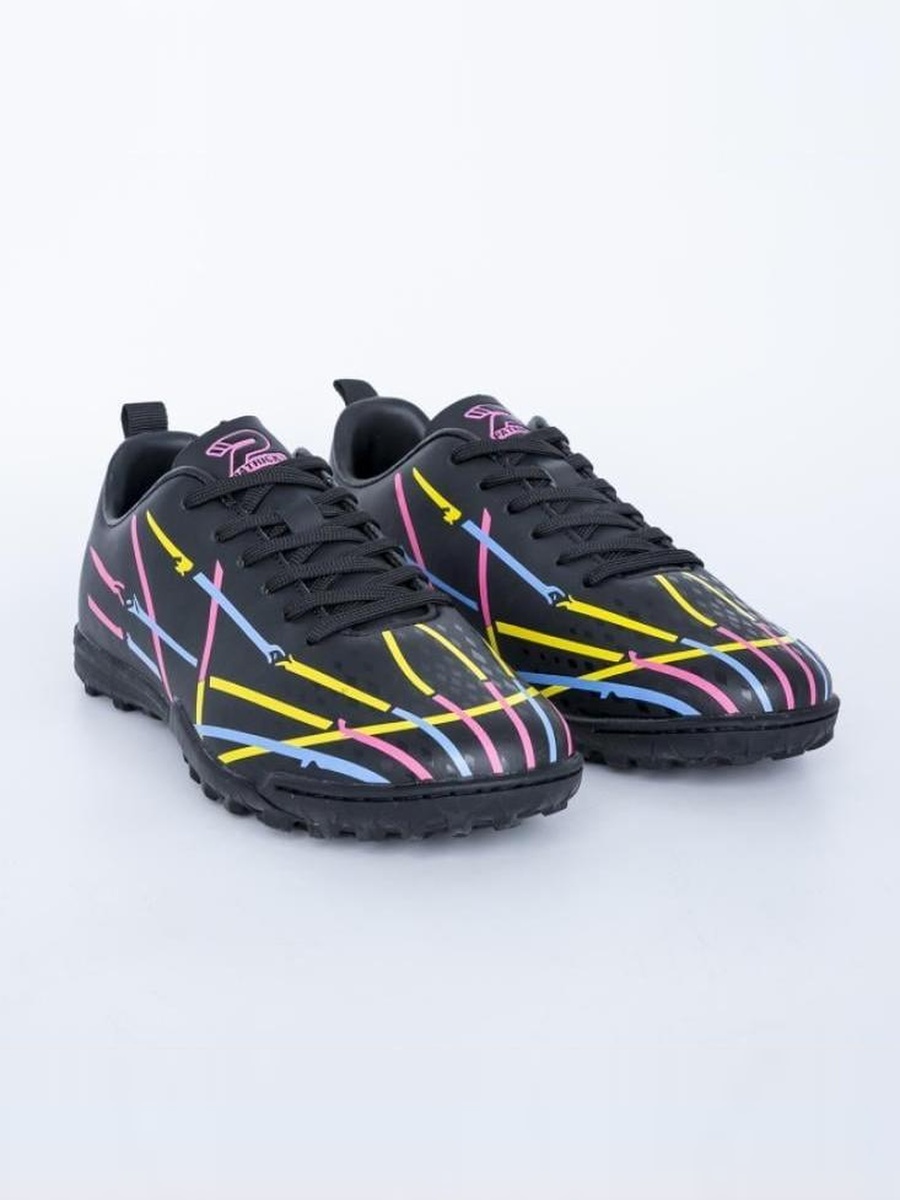 Black Striped Print Turf Shoes