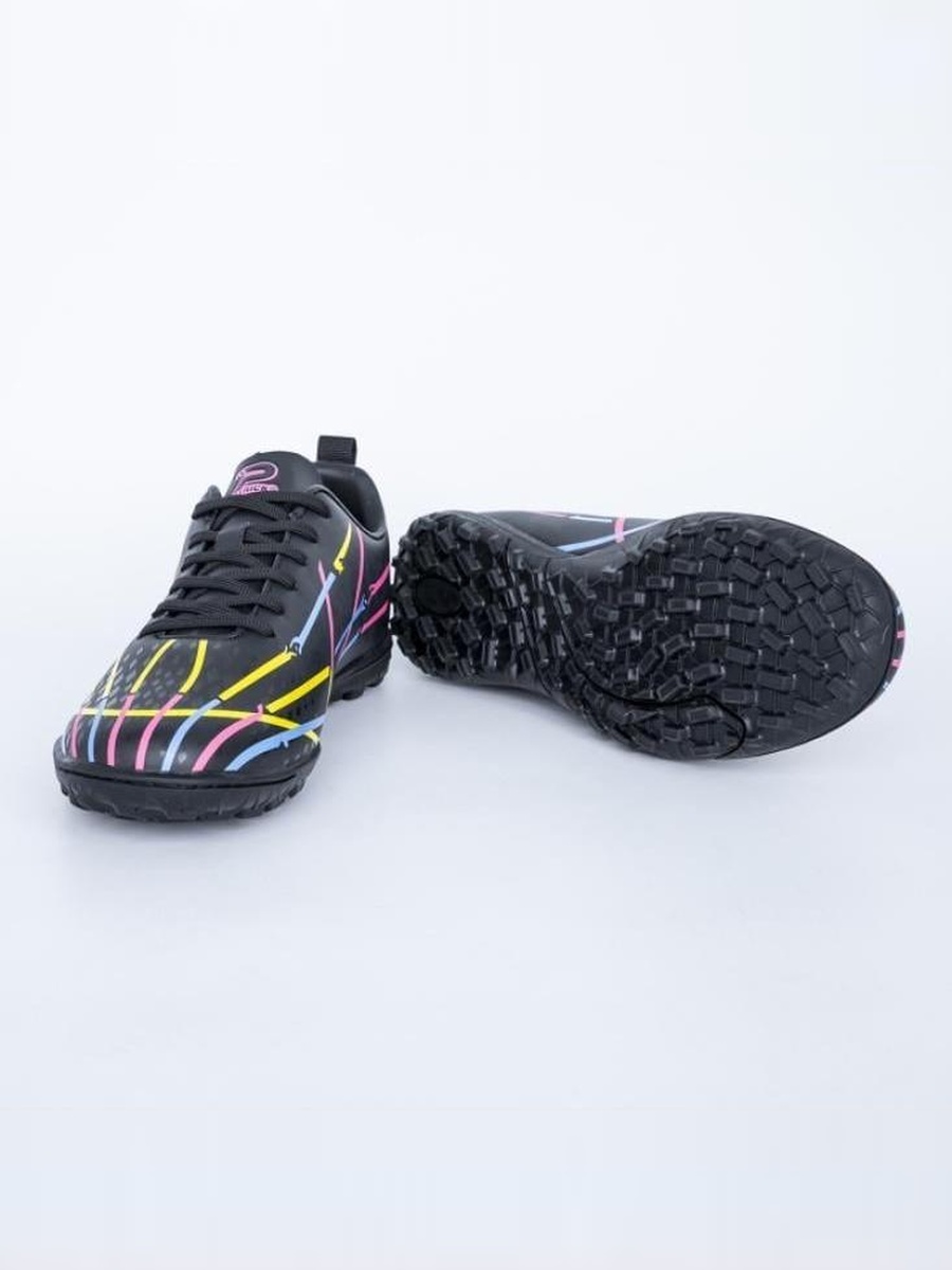 Black Striped Print Turf Shoes