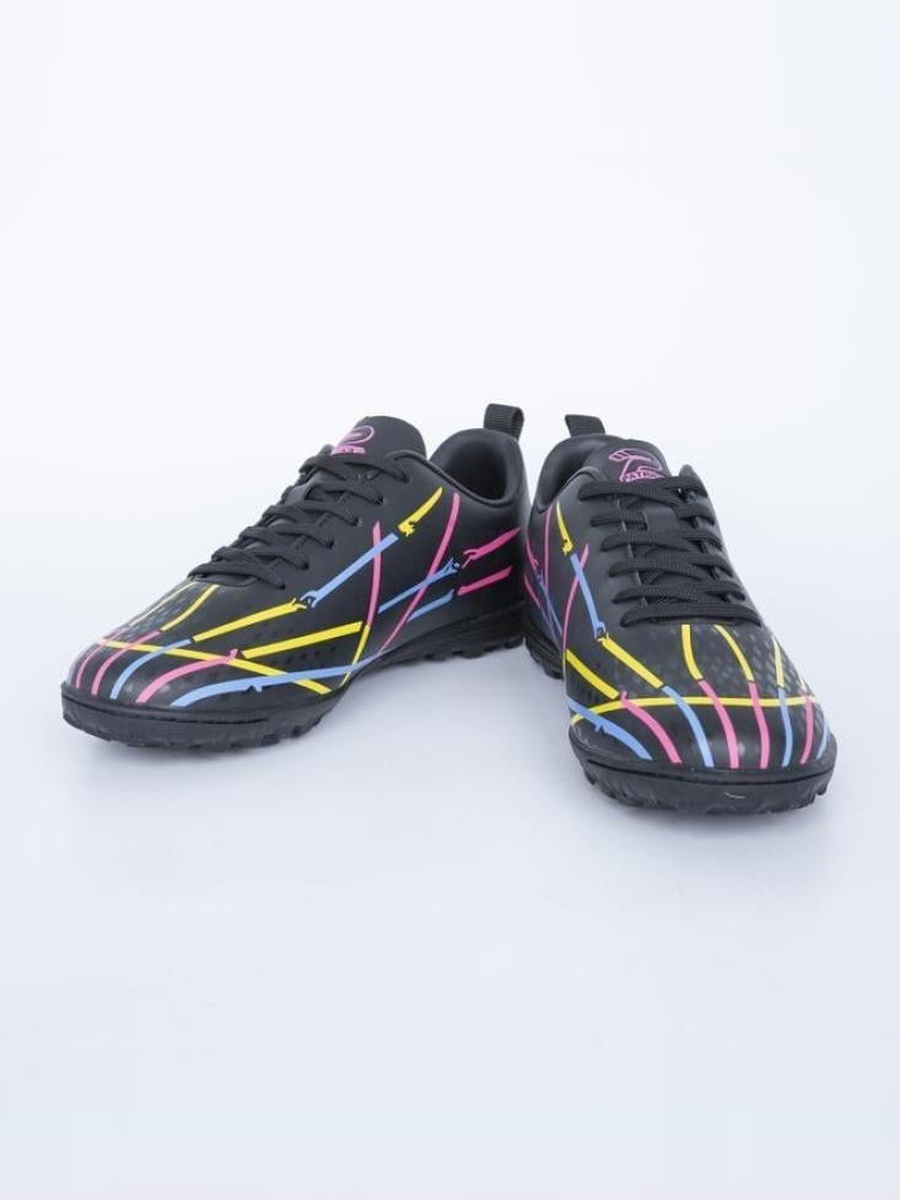 Black Striped Print Turf Shoes