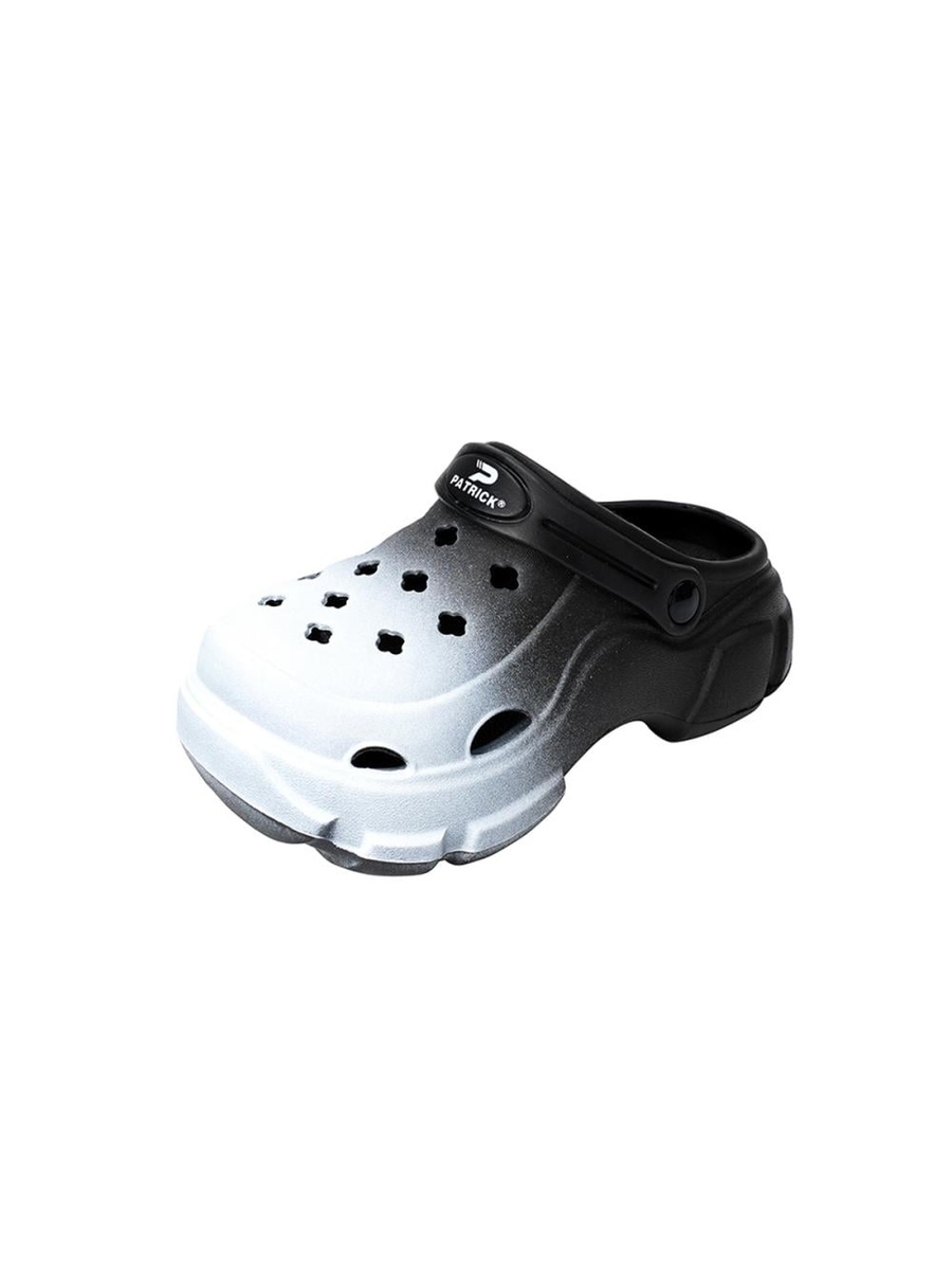 Black Color Block Slip-On Lifestyle Sandals