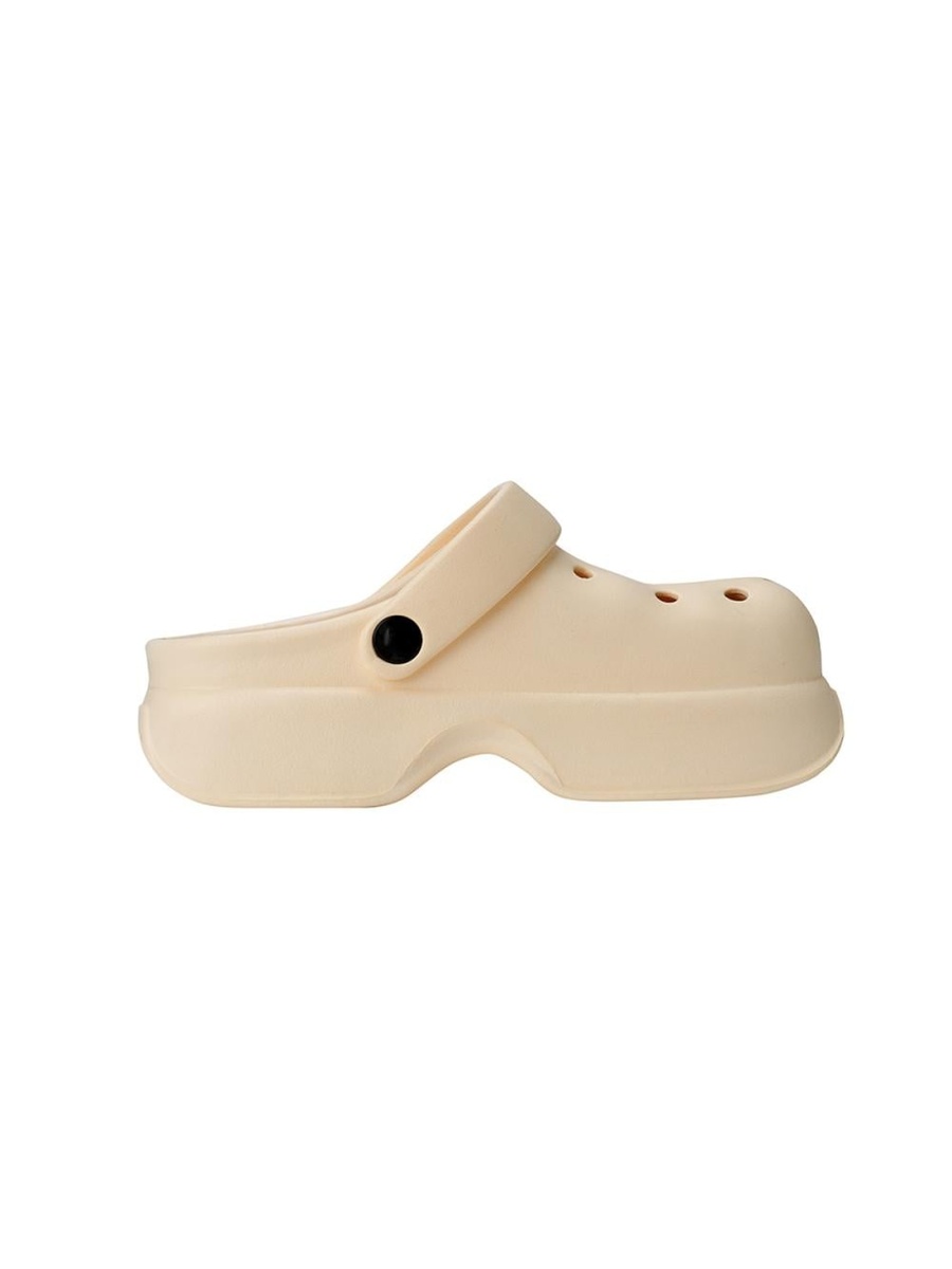 Beige Bear Graphic Slip-On Sandals-Unisex