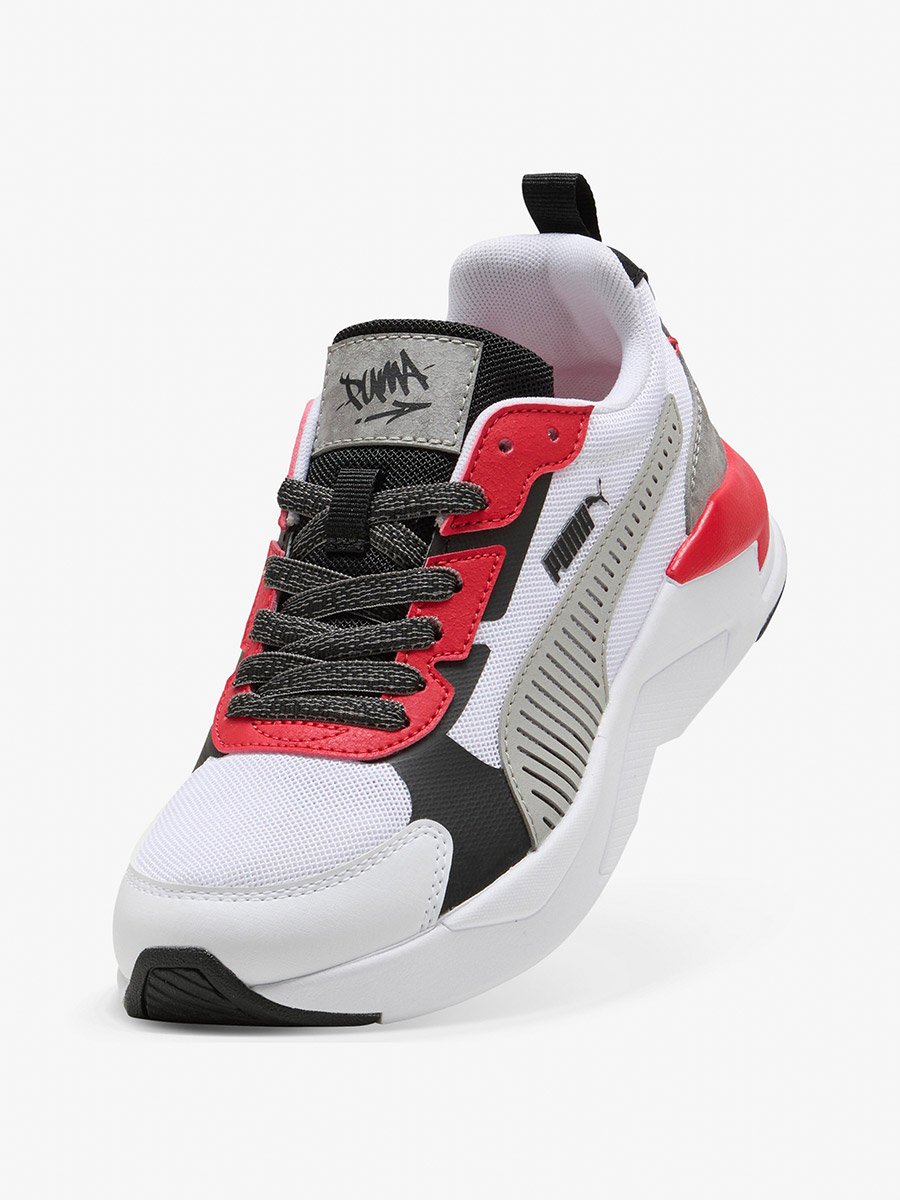 X-Ray 3 LT MID 90s White-Grey Sneakers