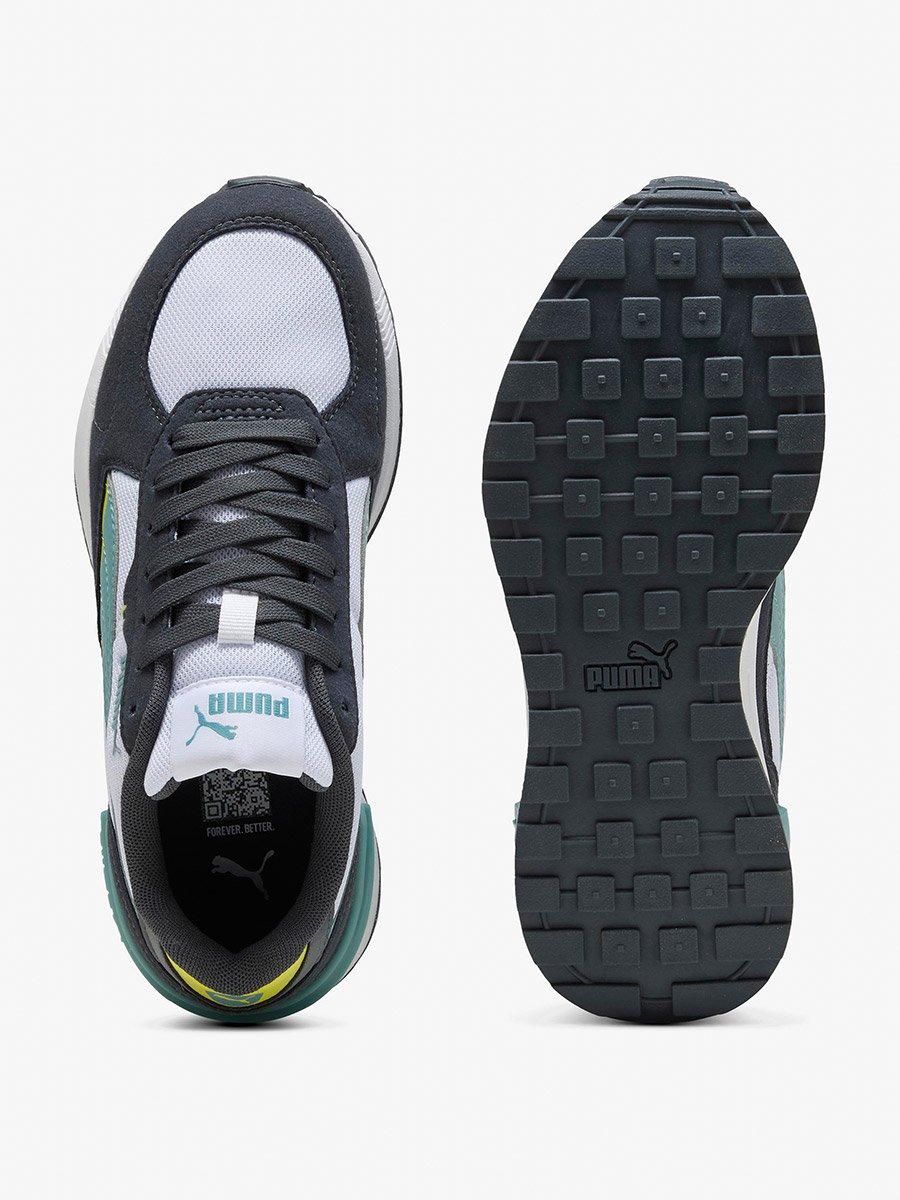 Graviton Jr White-Baltic Sea Blue-Sneakers