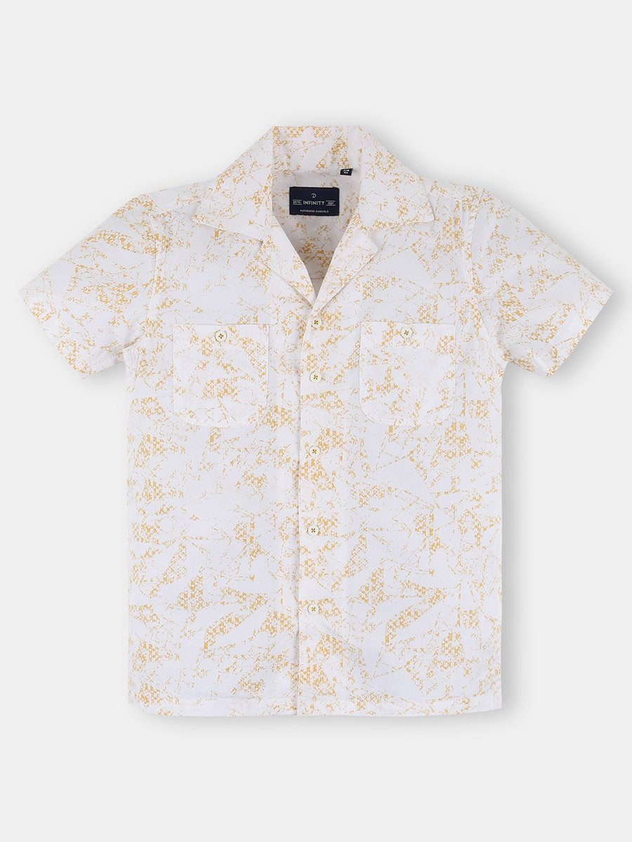Boys All-Over Print Short Sleeves Shirt