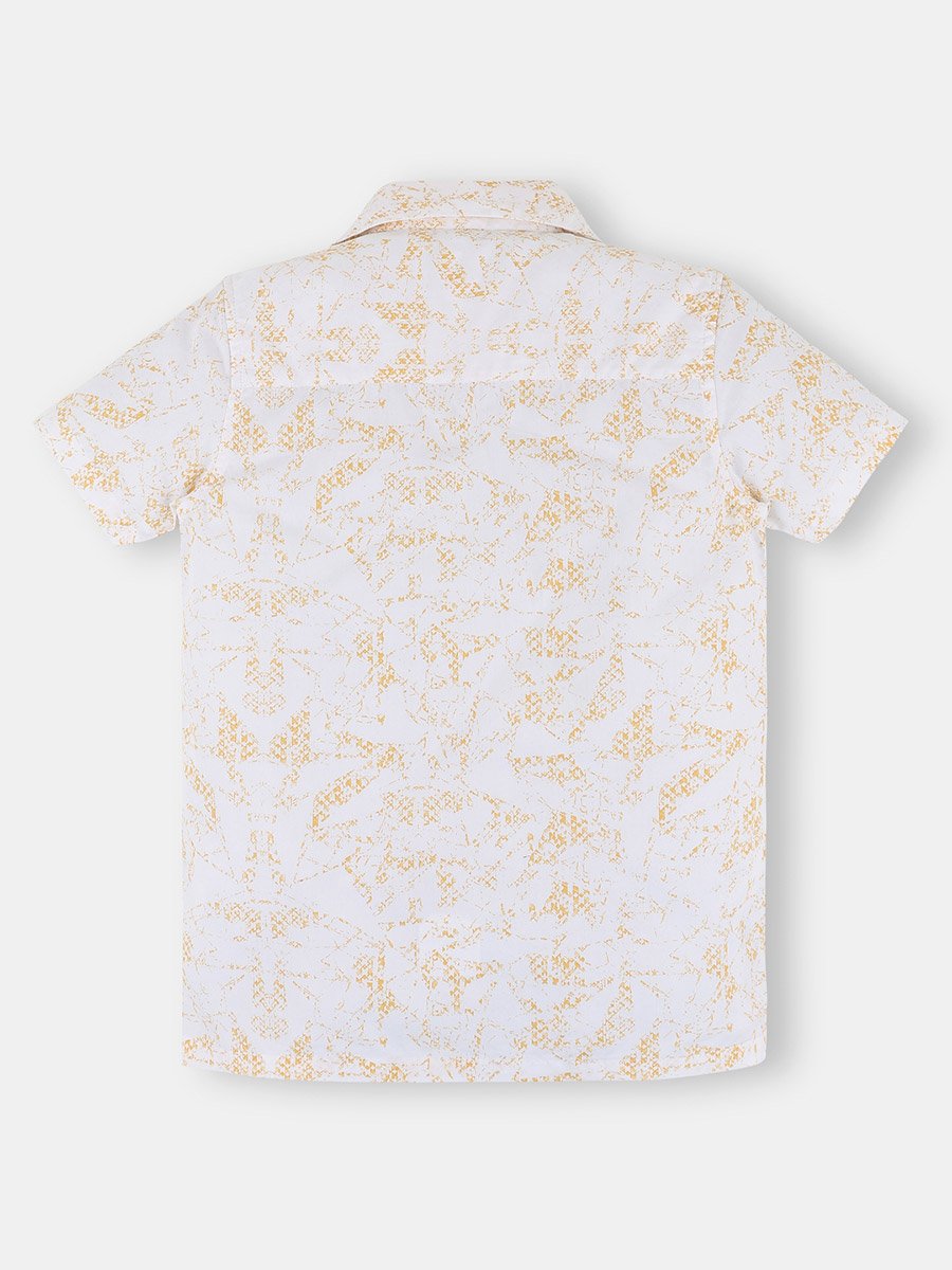 Boys All-Over Print Short Sleeves Shirt