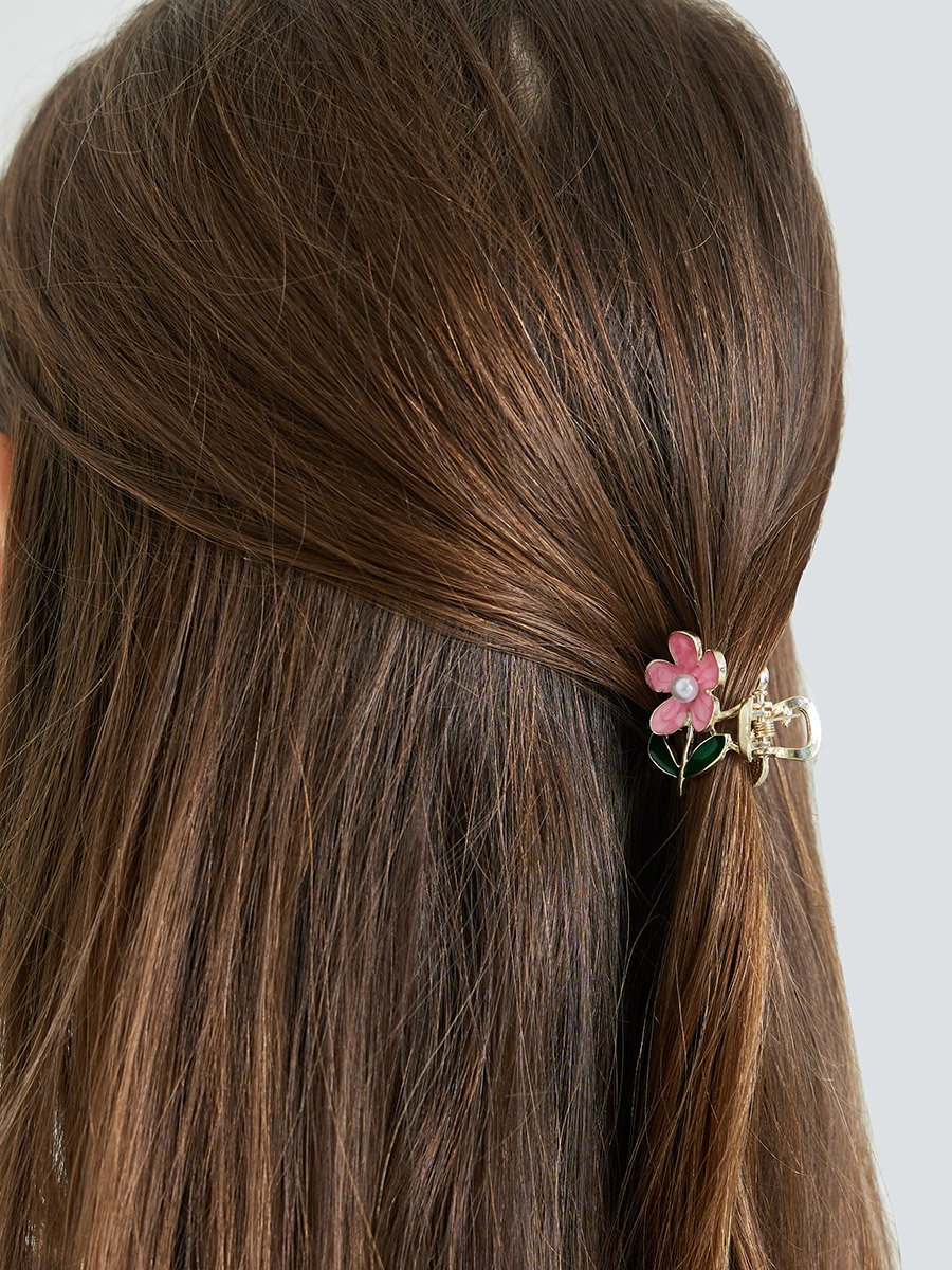 Kids Pink Floral Claw