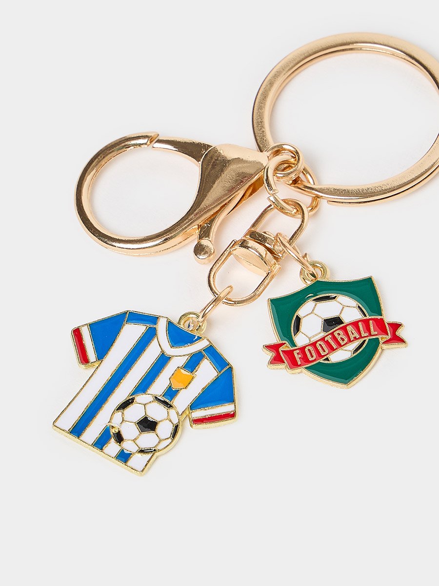 Football Keychain with Hook