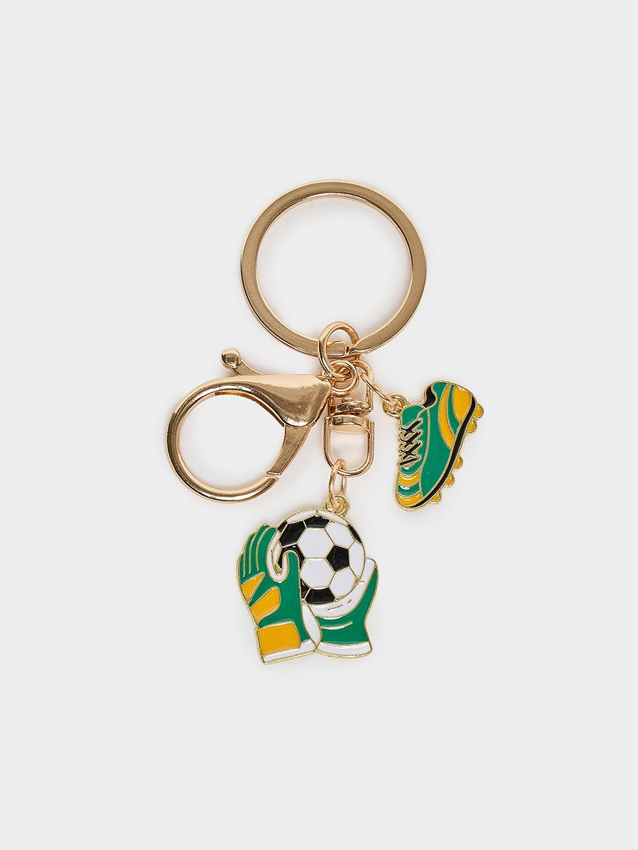 Football Keychain with Hook
