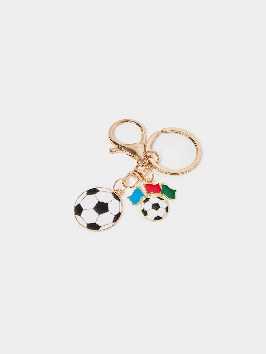 Football Keychain with Hook