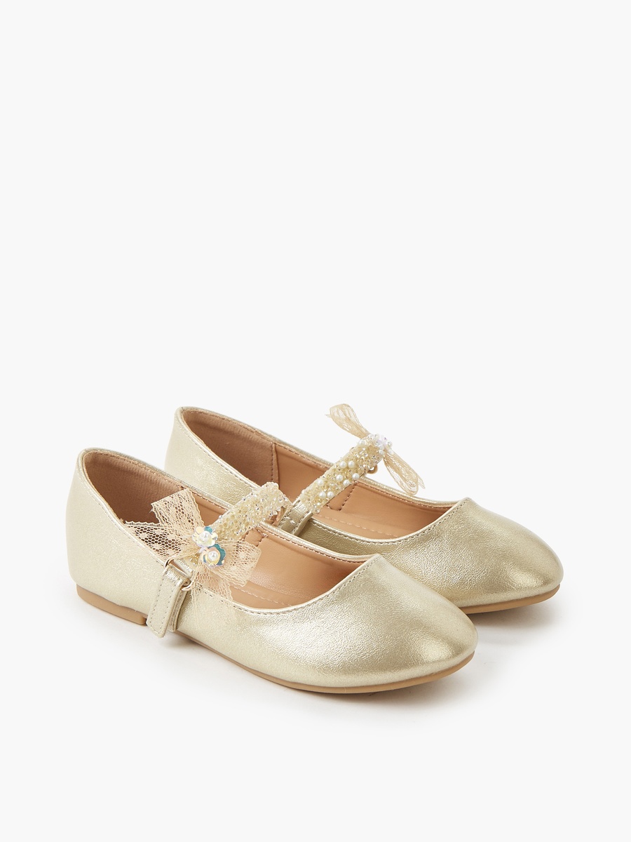 Hook and Loop Ballerina Shoes