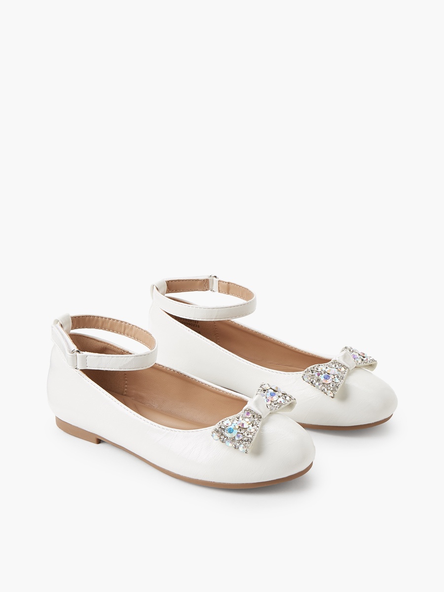 Bow Embellished Ballerina Shoes
