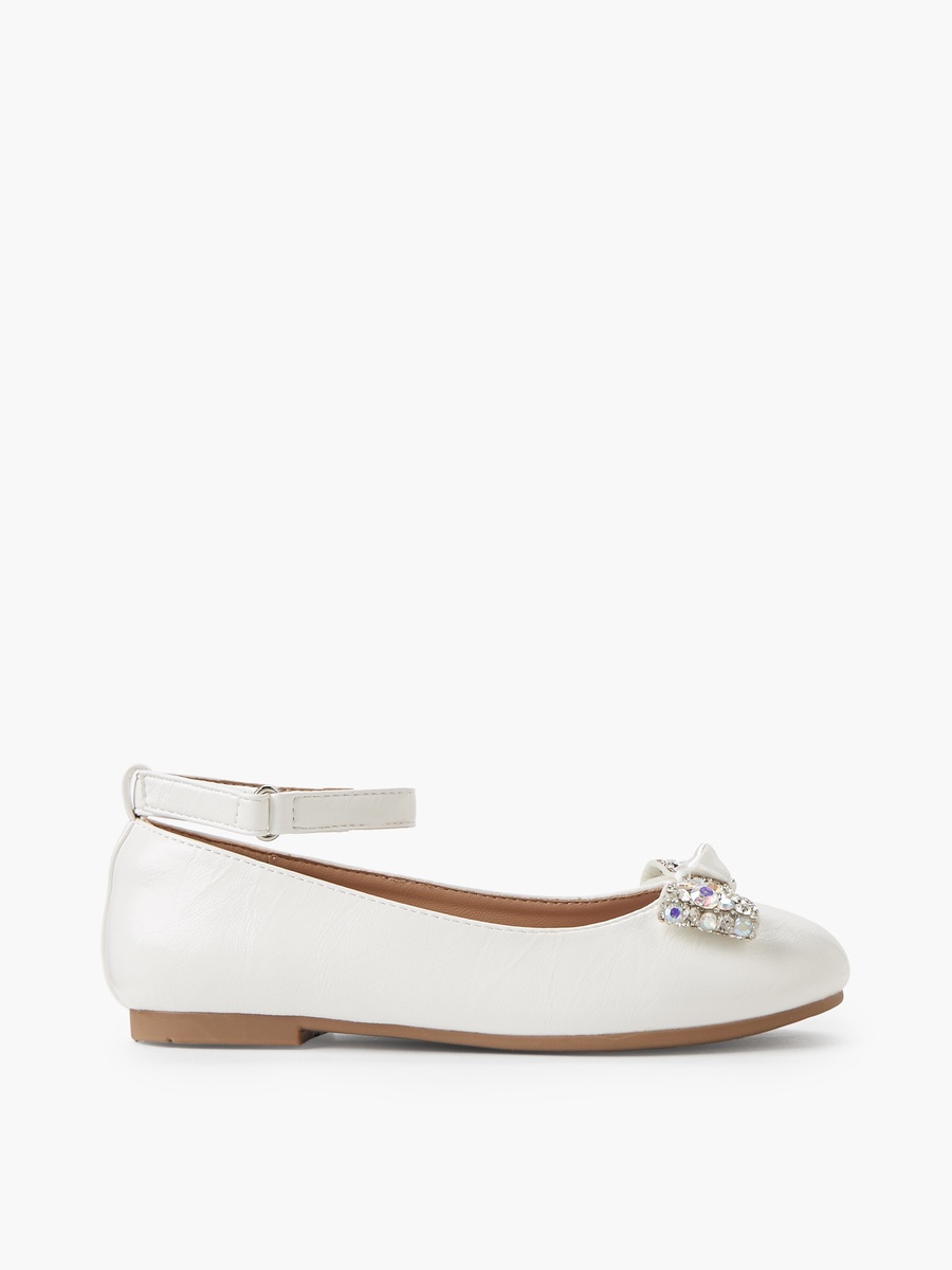 Bow Embellished Ballerina Shoes