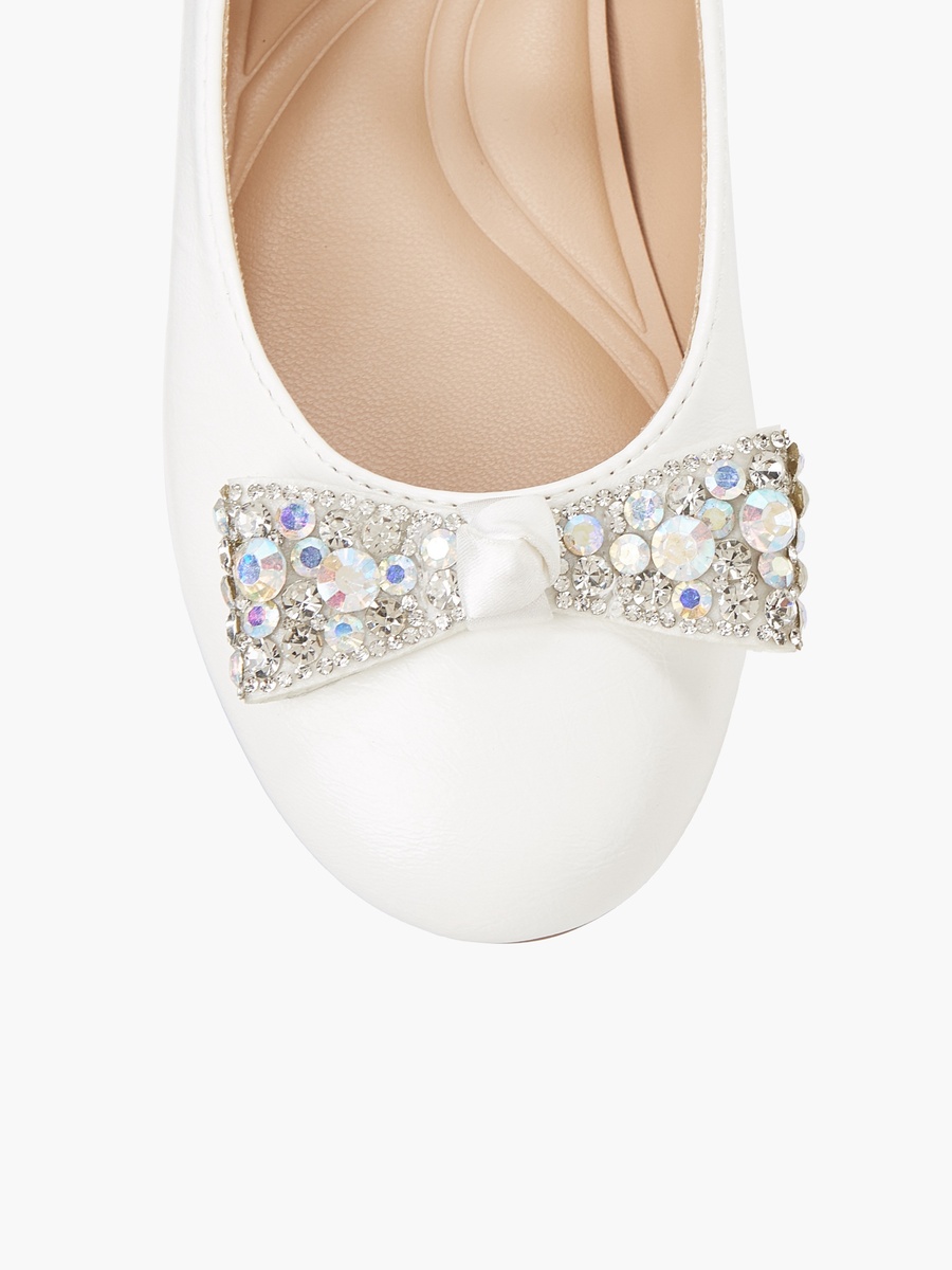 Bow Embellished Ballerina Shoes