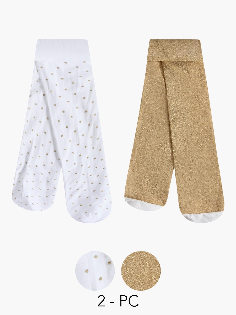 Pack of 2 Tights with Assorted Print