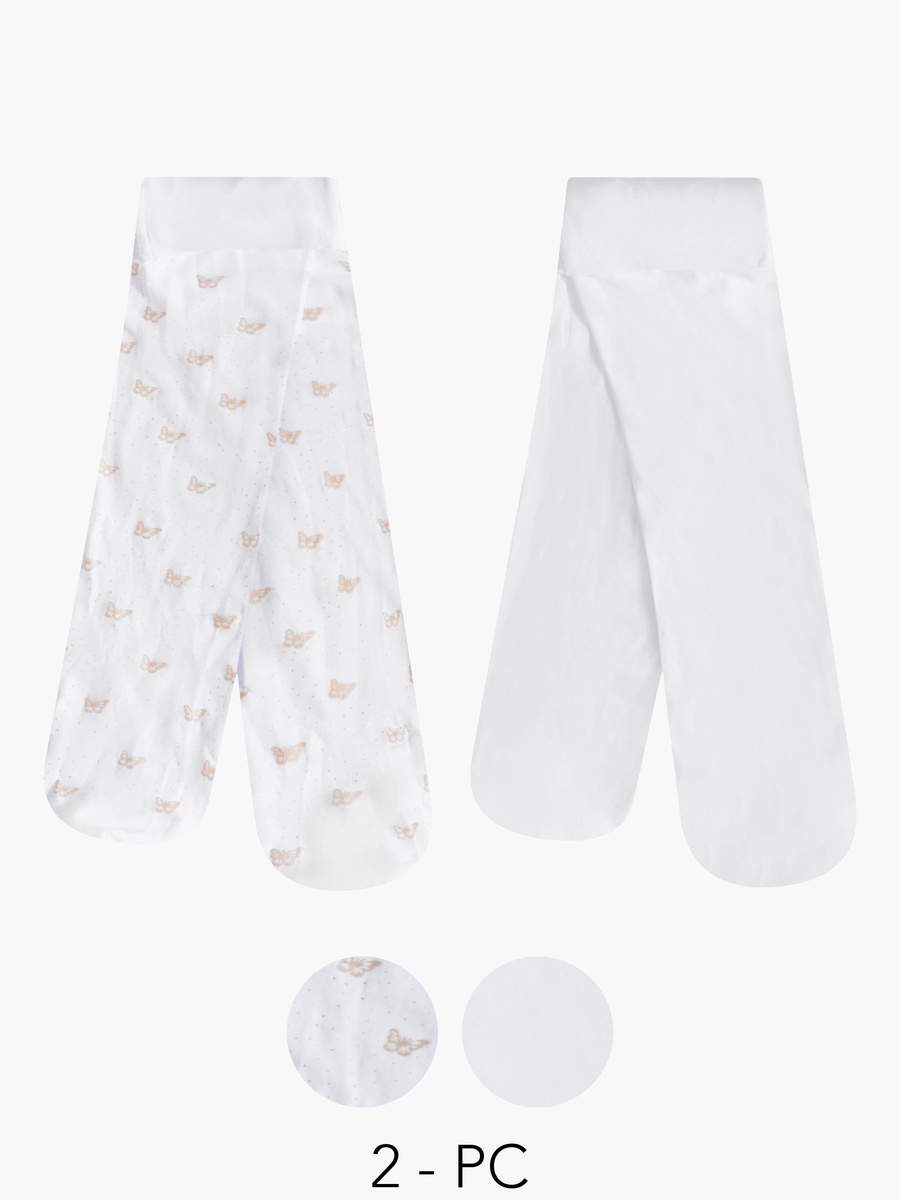 Pack of 2 Tights with Assorted Print