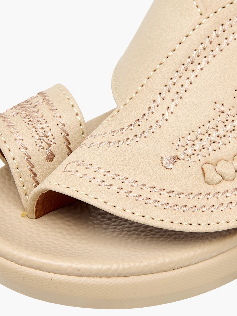 Toe Loop Detail Arabic Sandals