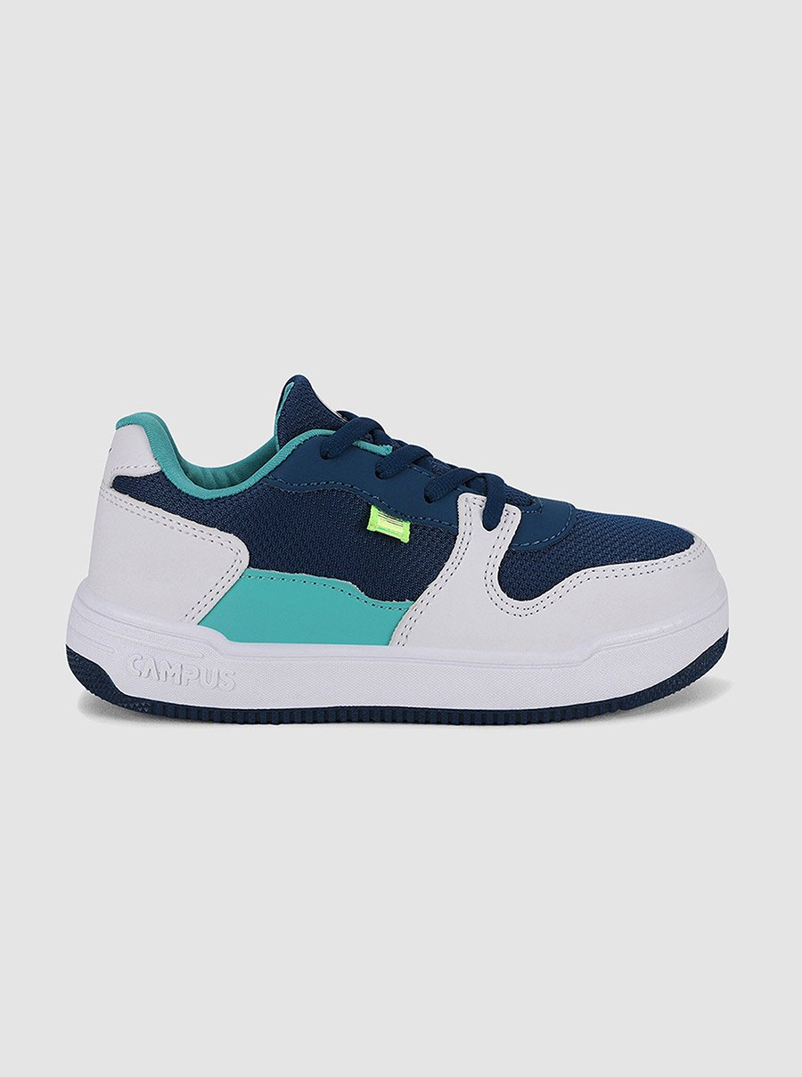 Kids Color Block Cushioned Sole Sneakers