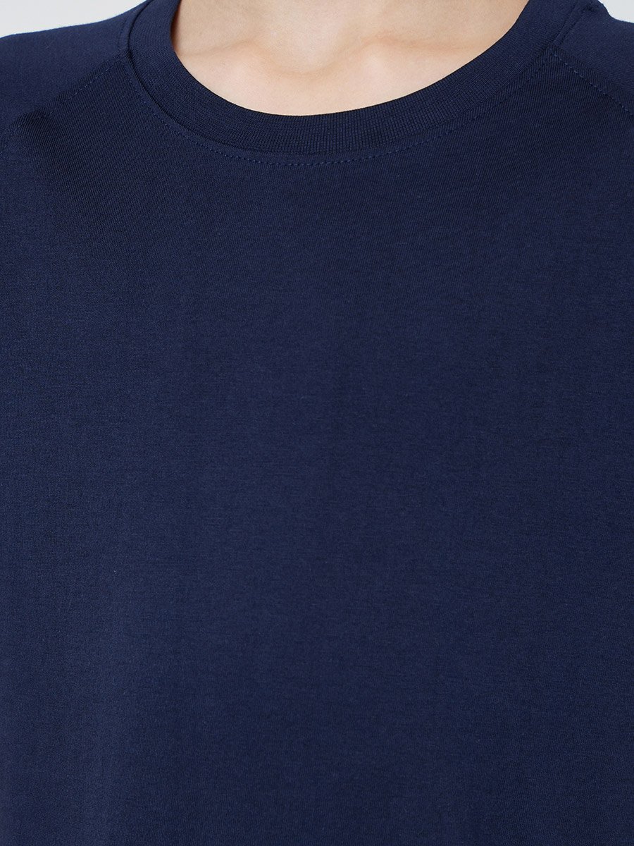 Teen Boys Raglan Sleeve T-shirt and Badge Detail Shorts Set
