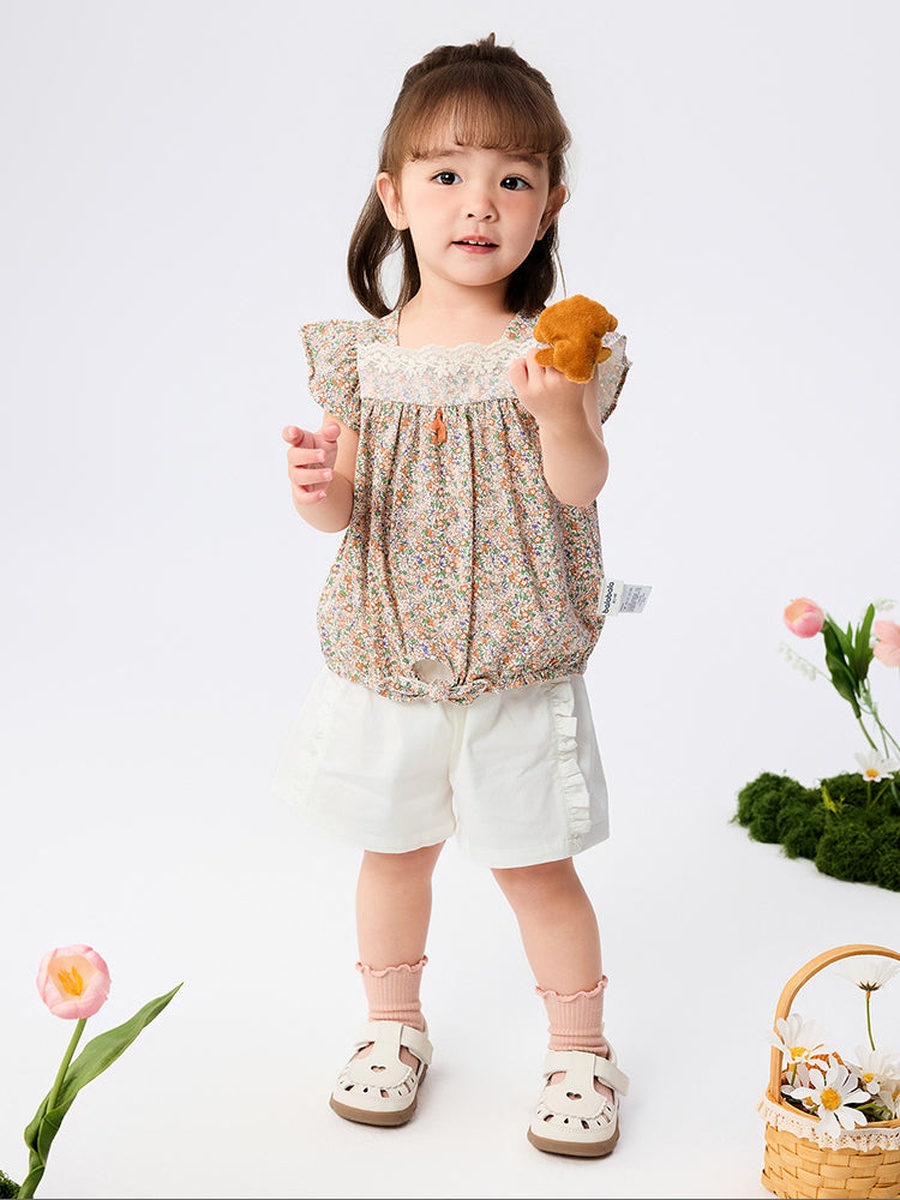 Printed Top and Shorts Set