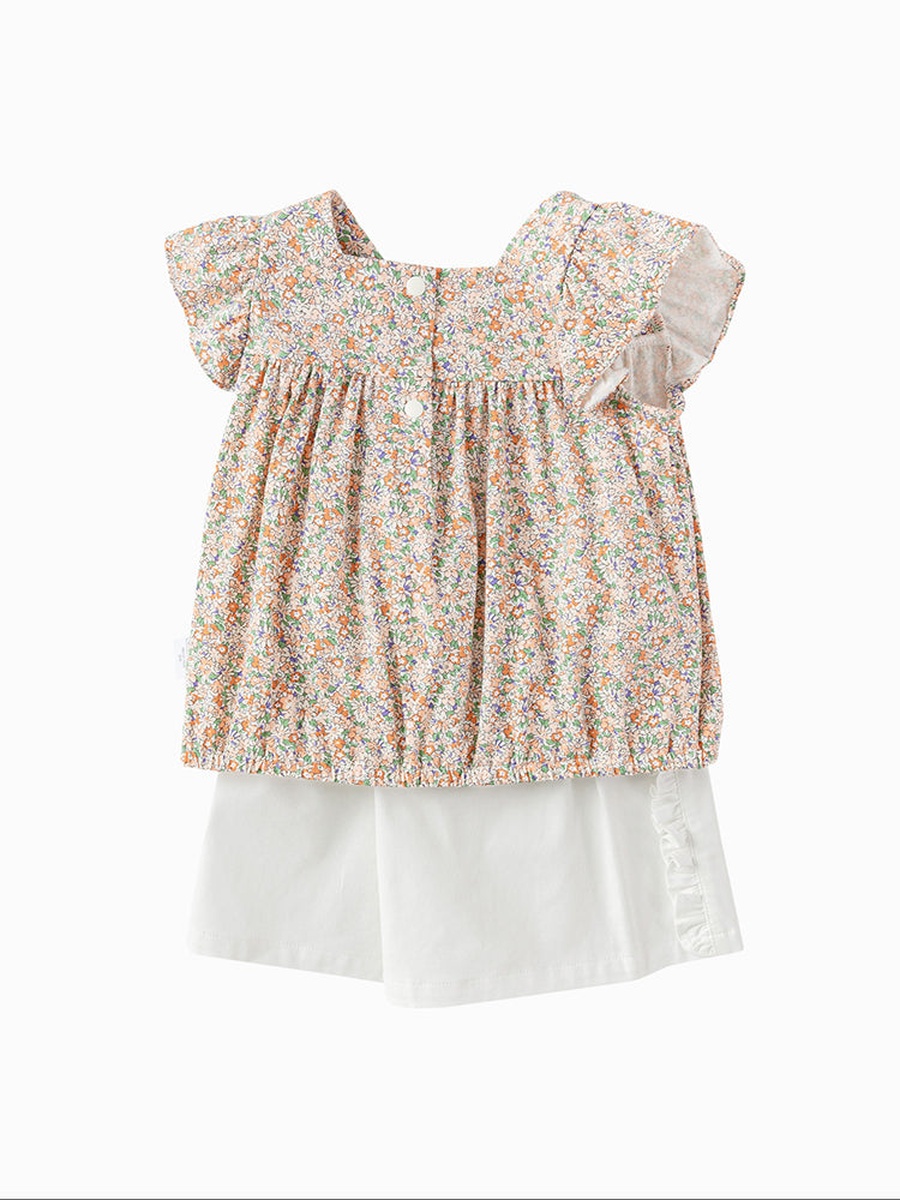 Printed Top and Shorts Set