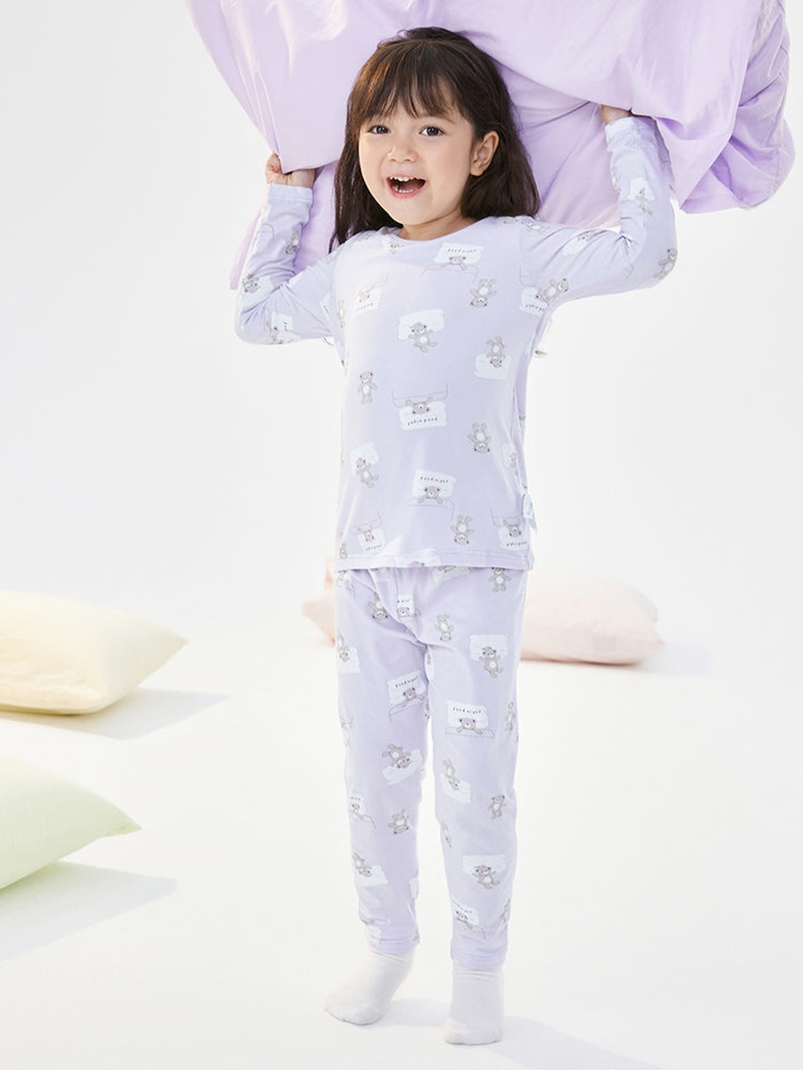 Printed Long Sleeve T-Shirt and Pyjama Set