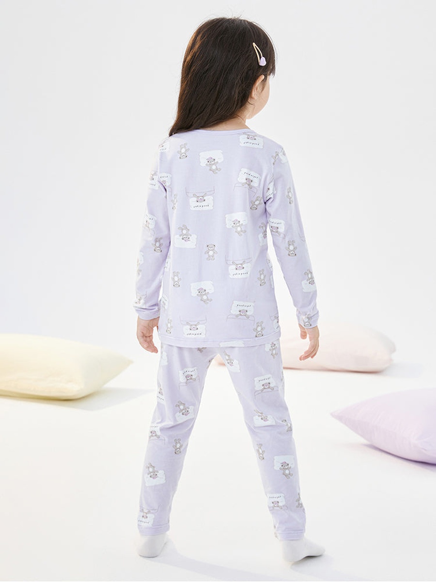 Printed Long Sleeve T-Shirt and Pyjama Set