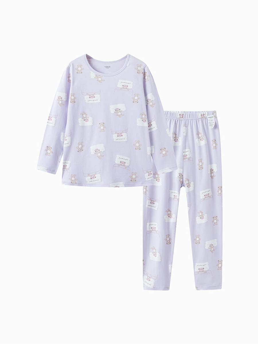 Printed Long Sleeve T-Shirt and Pyjama Set