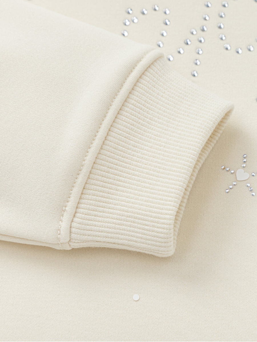 Sweatshirt with Embellished Front
