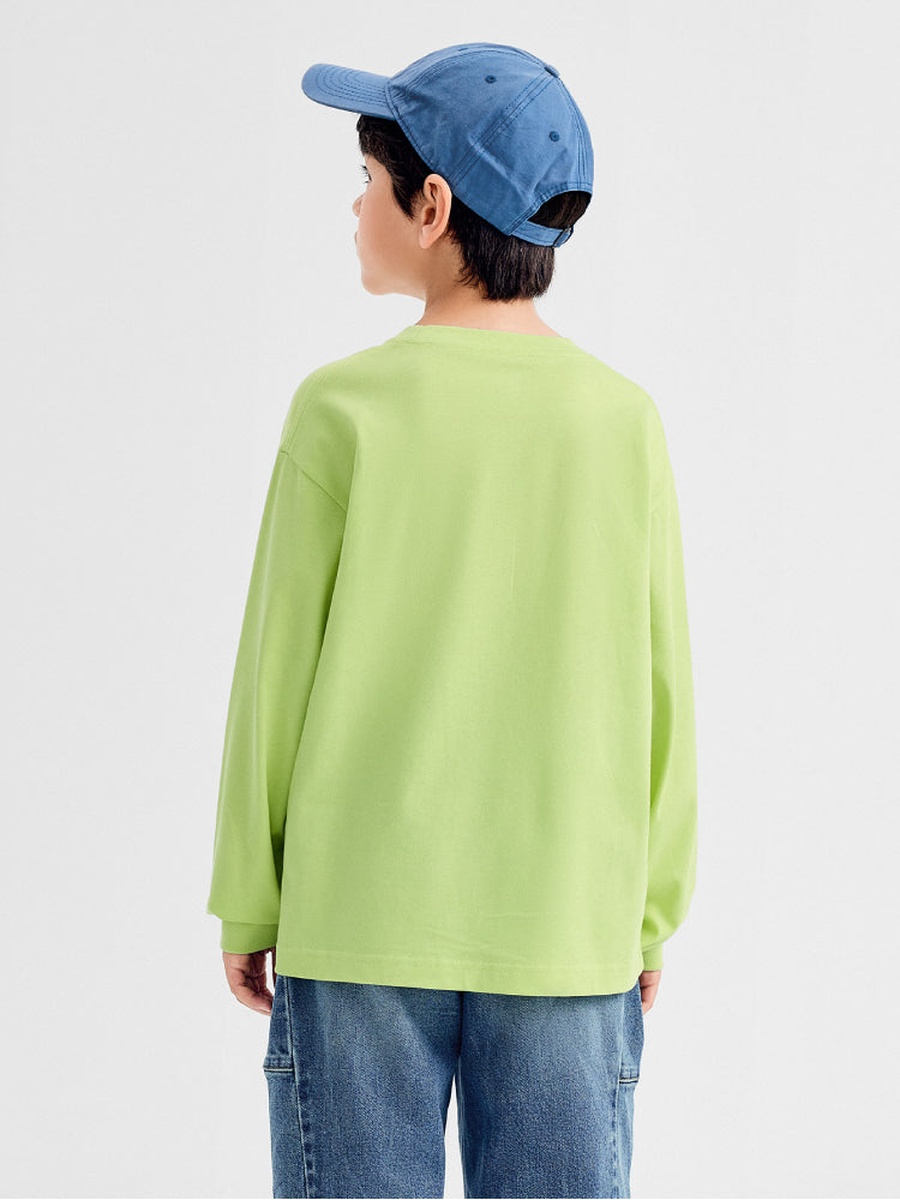 Sweatshirt with Front And Sleeve Print