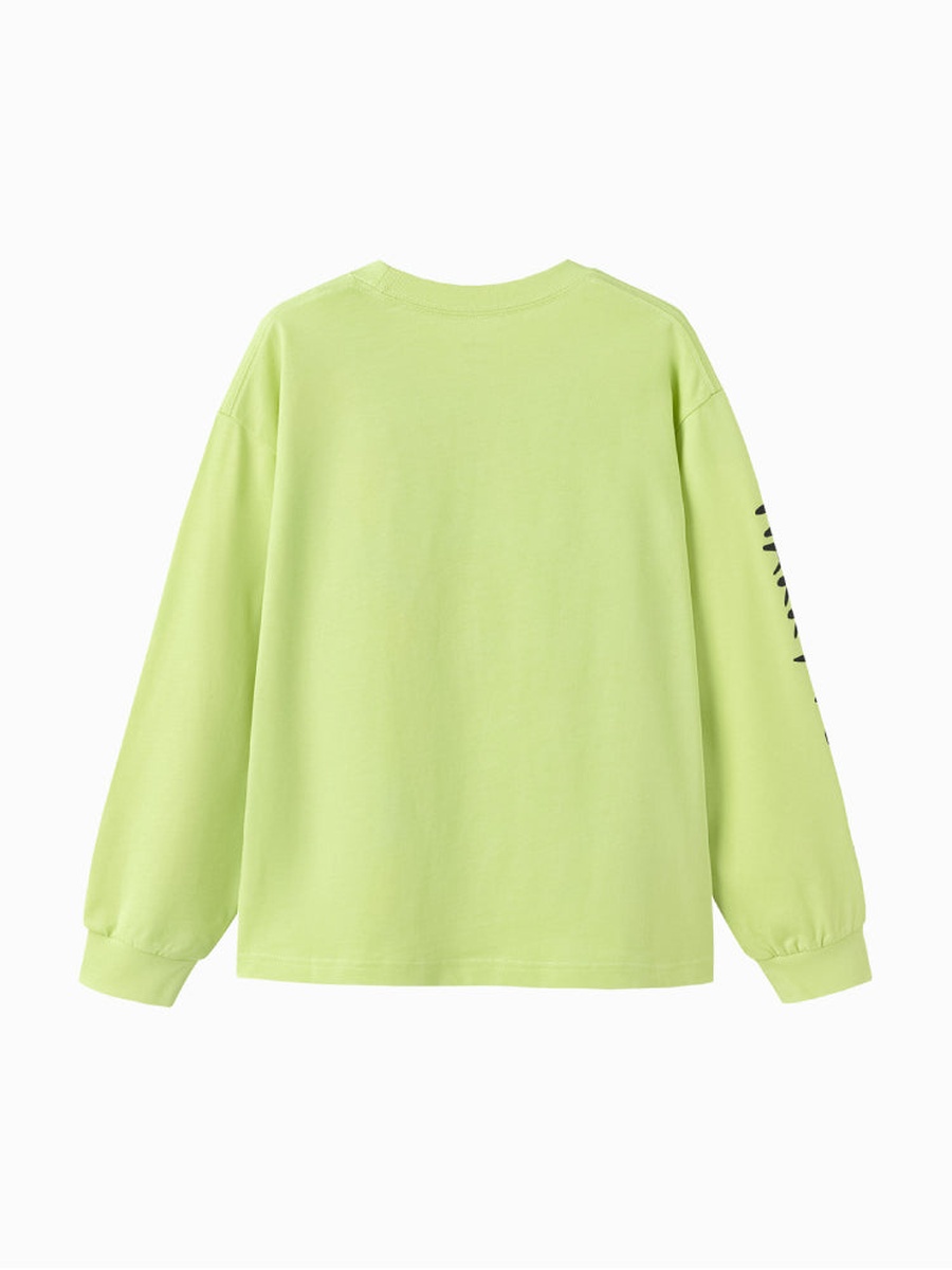 Sweatshirt with Front And Sleeve Print